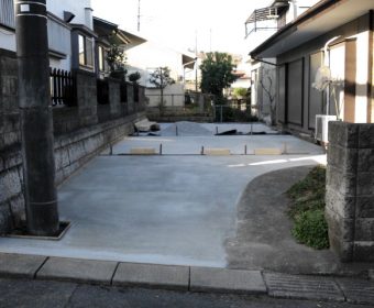 駐車場土間打ち工事