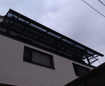 ベランダカーブ屋根の張替え 川越市