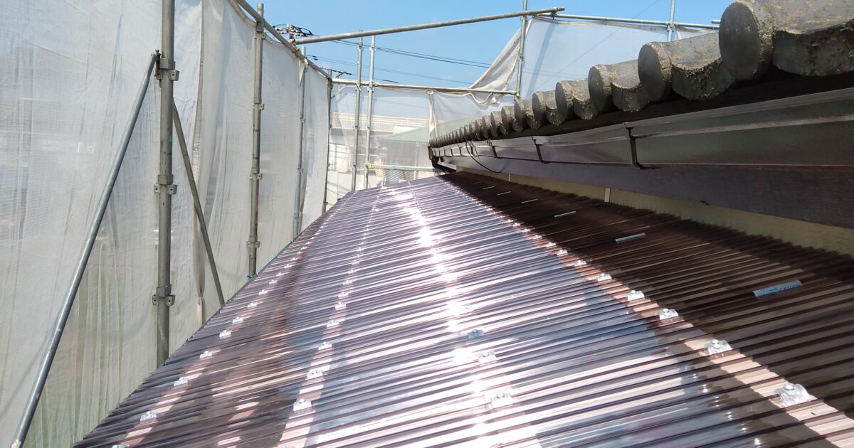 ベランダ波板張替え工事 日高市